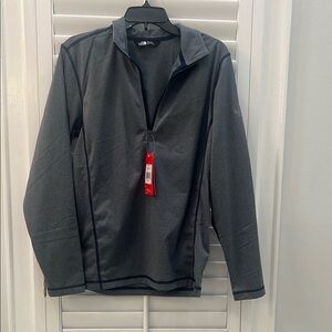 NWT The North Face Navy Heather Lightweight Quarterzip